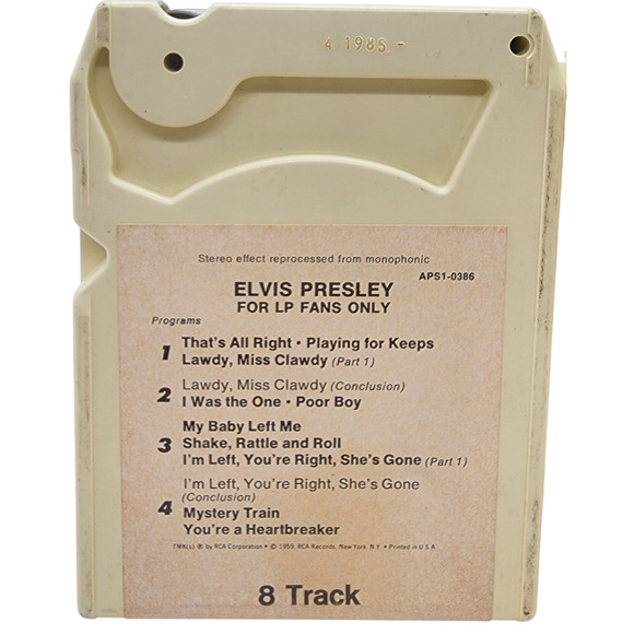 Set Of Three Elvis Presley 8-Tracks For LP Fans Only King Creole Loving You - Picture 5 of 7